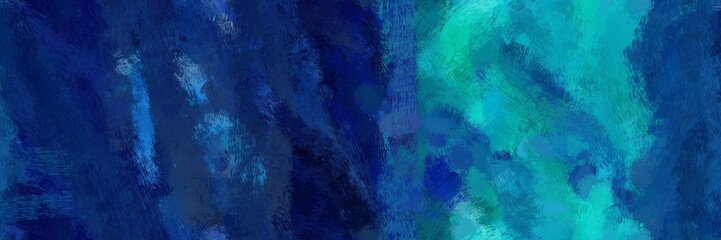 Fototapeta na wymiar backdrop illustration painting with midnight blue, light sea green and dark cyan color