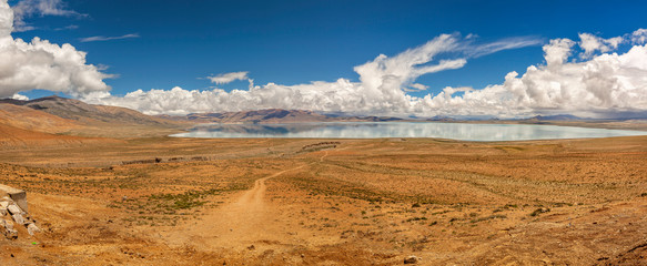 Lake in Himalaya mountains, Tibet	