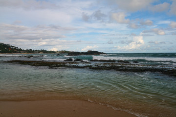 The coast of the Indian ocean, Sri Lanka.