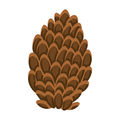 Merry christmas pine cone vector design