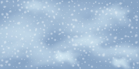 Snowflakes, snowfall.