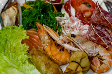 Various delicacies in a Chinese restaurant.