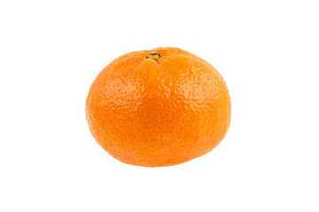tangerine on a white background