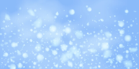 Snowflakes, snowfall.