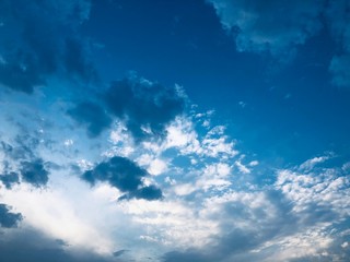 Fototapeta premium white clouds in the blue sky