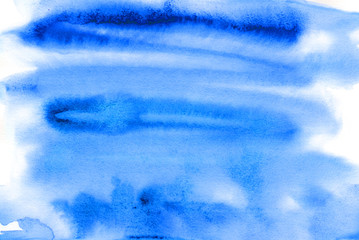 watercolor blue paint brush spot