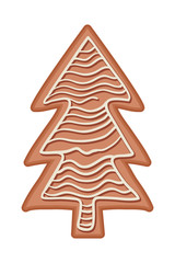 Merry christmas cookie vector design