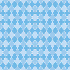 Arabic seamless pattern grid lantern shapes tiles.