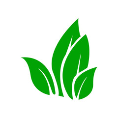 Leaf icon vector in trendy design