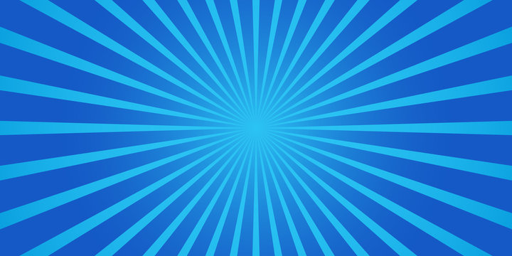Simple blue starburst abstract background