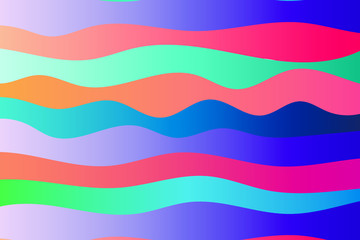 Colorful background with curved gradient lines. Pattern design for banner, poster, flyer, card, cover, brochure
