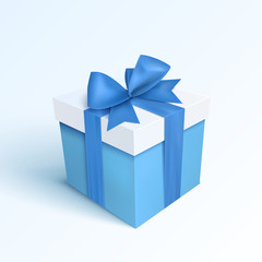 Gift box with bow. Vector 