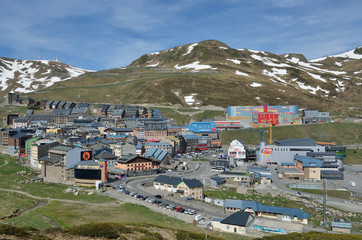 El Pas de la Casa is a modern town on the gentle slopes in Andorra