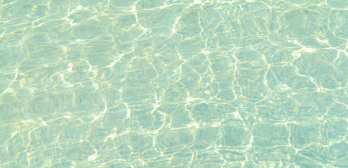 Swimming pool and sunlight reflection