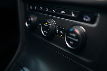Automatic air condition in modern car