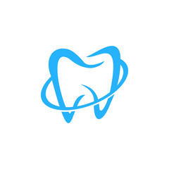 Fototapeta premium dental icon logo vector design symbol
