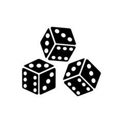 dice icon vector design symbol