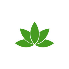 flower icon, lotus flower icon logo design vector symbol