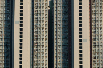 Hong Kong Buildings with landscape 