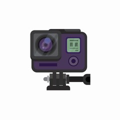 action cam icon flat illustration design vector