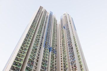 Hong Kong Buildings with landscape 