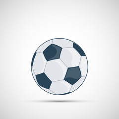 Soccer ball icon. Isolated on a white background.