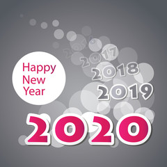 Best Wishes - New Year Card, Cover or Background Design Template - 2020