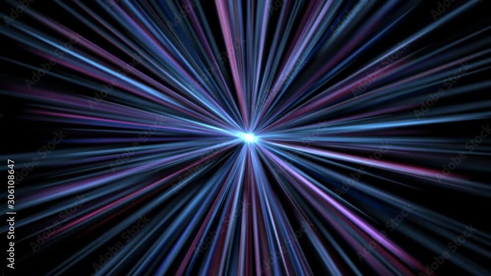 Aufkleber 4k animated abstract background simulating a tunnel