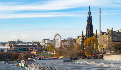 Edinburgh downtown swings attractions, november 2019