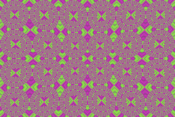 Colored African fabric with geometric shapes