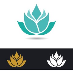 Lotus logo template vector icon
