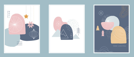 Collection of abstract background designs, shapes in clean Scandinavian trendy style. Story templates, winter sale, social media promotional content