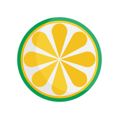 Isolated lemon fruit vector design