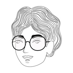 Cute man cartoon drawing vector design