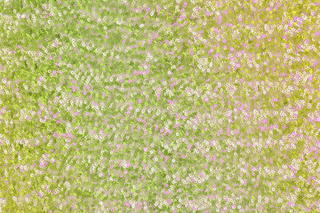 Abstract festive background with round sequins with color transition. Texture fabric embroidered...