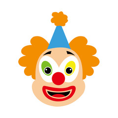 clown icon vector design symbol