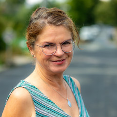 Woman in summer dress on the street