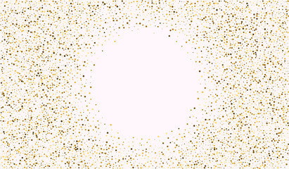 Nude Sparkle Glamour Banner. Festive Sequin Pattern. Light Background. Nude Round Transparent Texture. Glow Isolated Pattern.