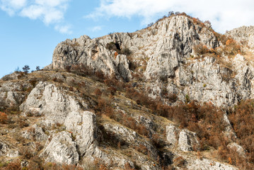 Autumn view of a mountain peak near Nis, Southern Serbia