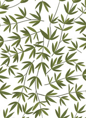 Naklejka na ściany i meble Isolated leaves background vector design