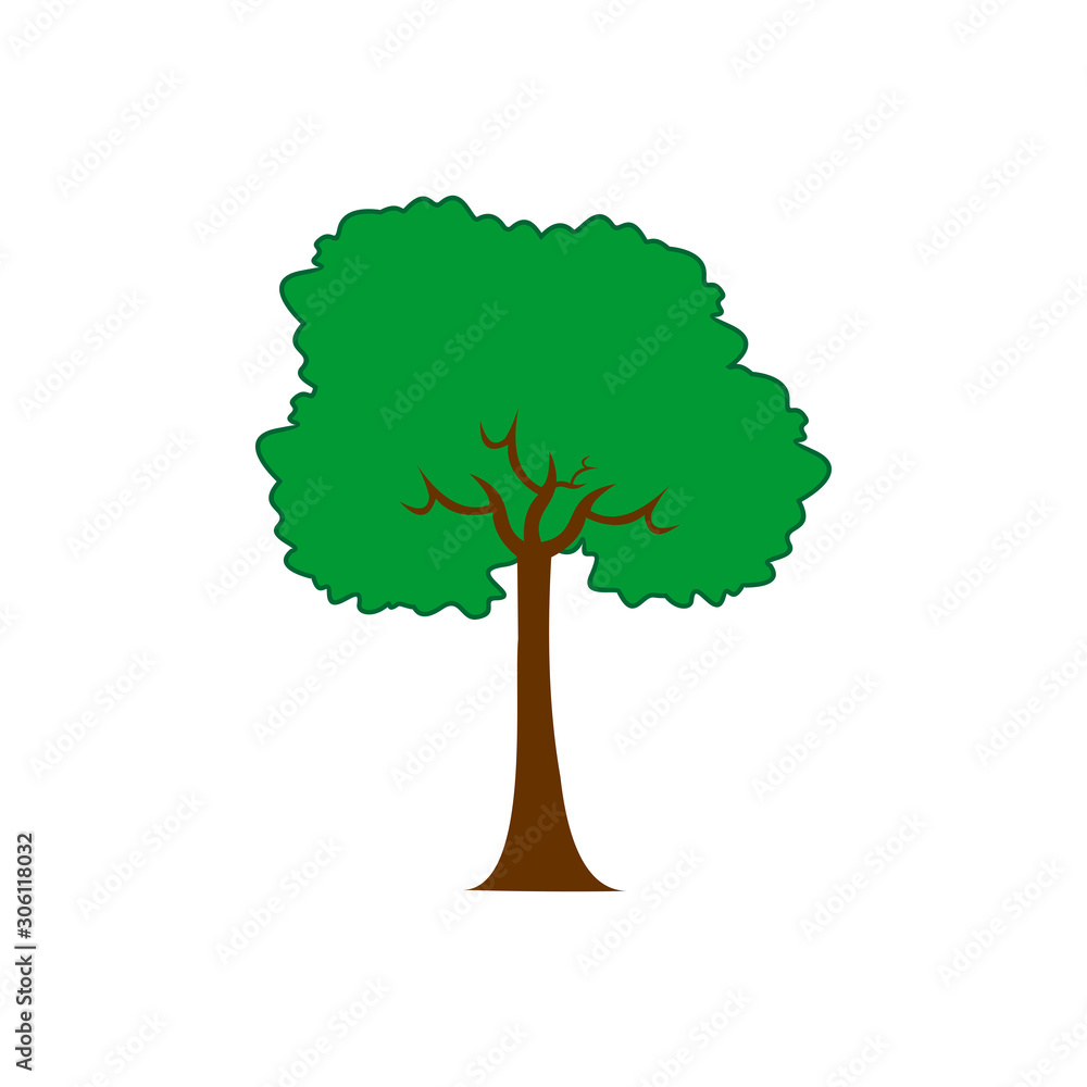 Poster tree icon vector design symbol