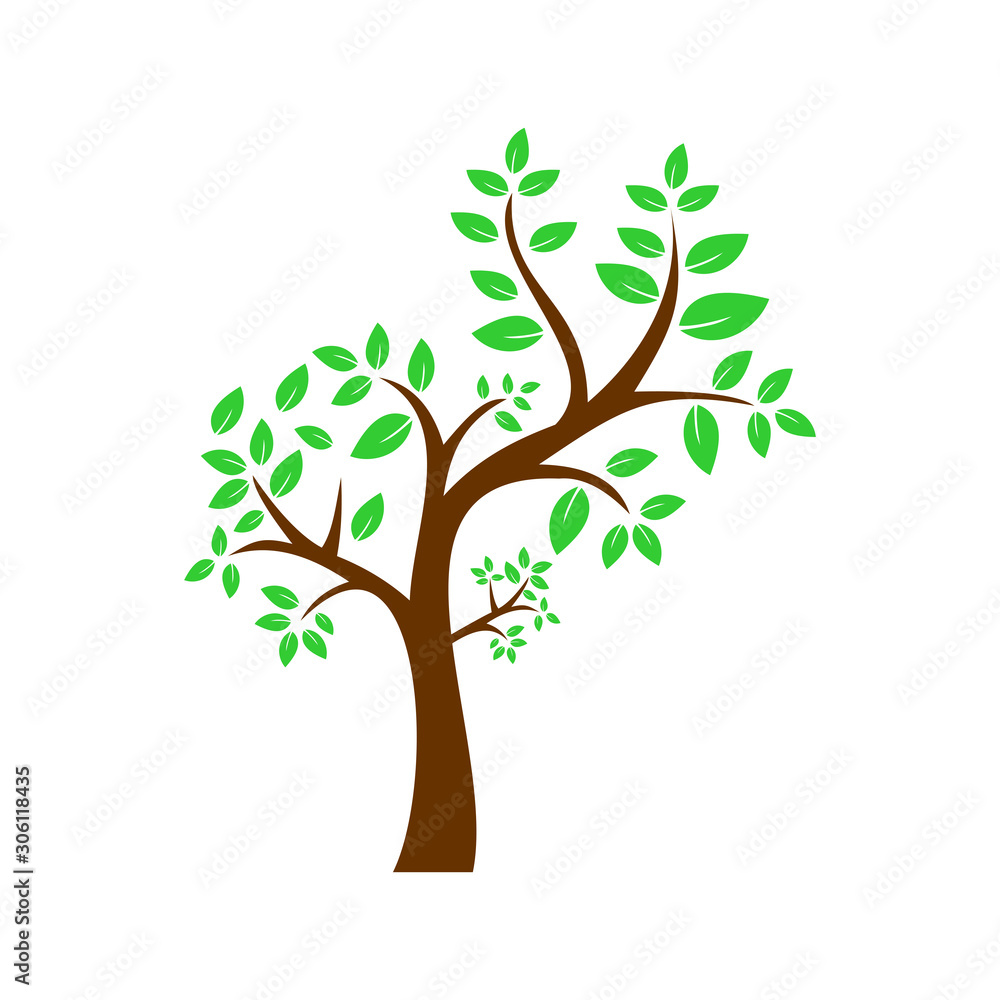 Poster tree icon vector design symbol