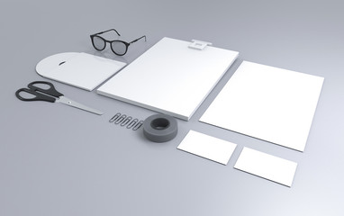 corporate identity mock up branding