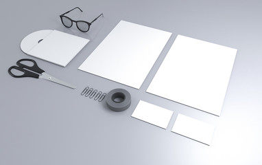 corporate identity mock up branding