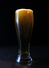 tall glass of dark beer