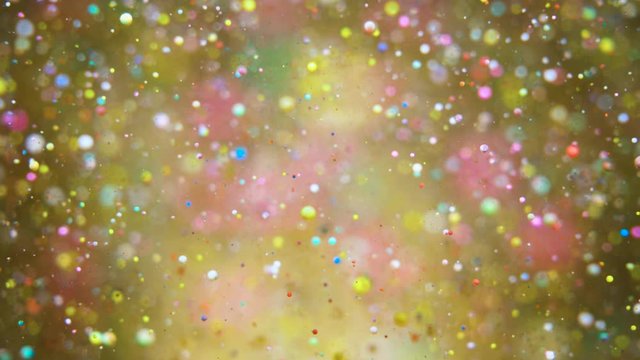 Colorful Bubbles Oil Beautiful Paint Multi Colored Universe Moving. Space Galaxy Planets. Nebula Space Stars Planets. Milky Way. Surface Universe Moving. Bright Holiday Background Christmas.