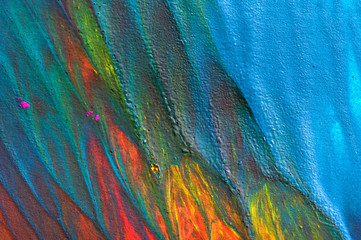 Hand drawn gouache painting. Abstract art background. Color texture.