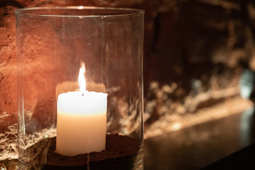 candle burning in a bar, Venice Italy 2