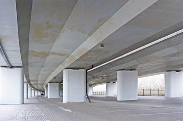 Space under a bridge