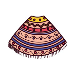 Isolated mexican sweater vector design